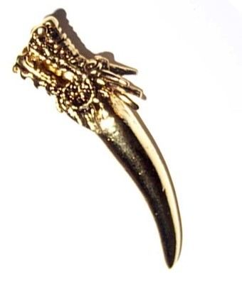 Khiaw Mangorn Nakarach - Dragon Naga King Claw - Gold Plated Bronze Alchemical Alloy - Luang Por Prohm - Wat Ban Suan