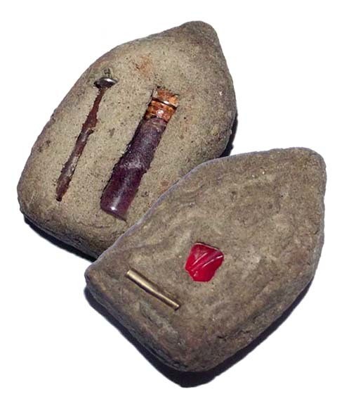 Por Khun Paen Maha Sanaeh 16 Nang Faa 15 Nang Prai - 16 Fairies 15 Ghosts Necromantic amulet - Takrut, Coffin Nail, Ploi Sek, Nam Man Prai Oil - Ajarn Apichai Decha