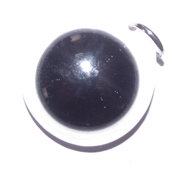 Hlai Dam Paetch Nam Pi (Large 3.0 Cm) - Kong Grapan, Anti Poverty &amp; Black Magic Amulet - Asrom Por Taw Guwen - Free Casing