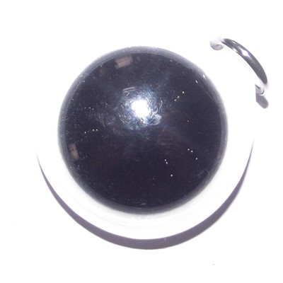 Hlai Dam Paetch Nam Pi (Large 3.0 Cm) - Kong Grapan, Anti Poverty &amp; Black Magic Amulet - Asrom Por Taw Guwen - Free Casing