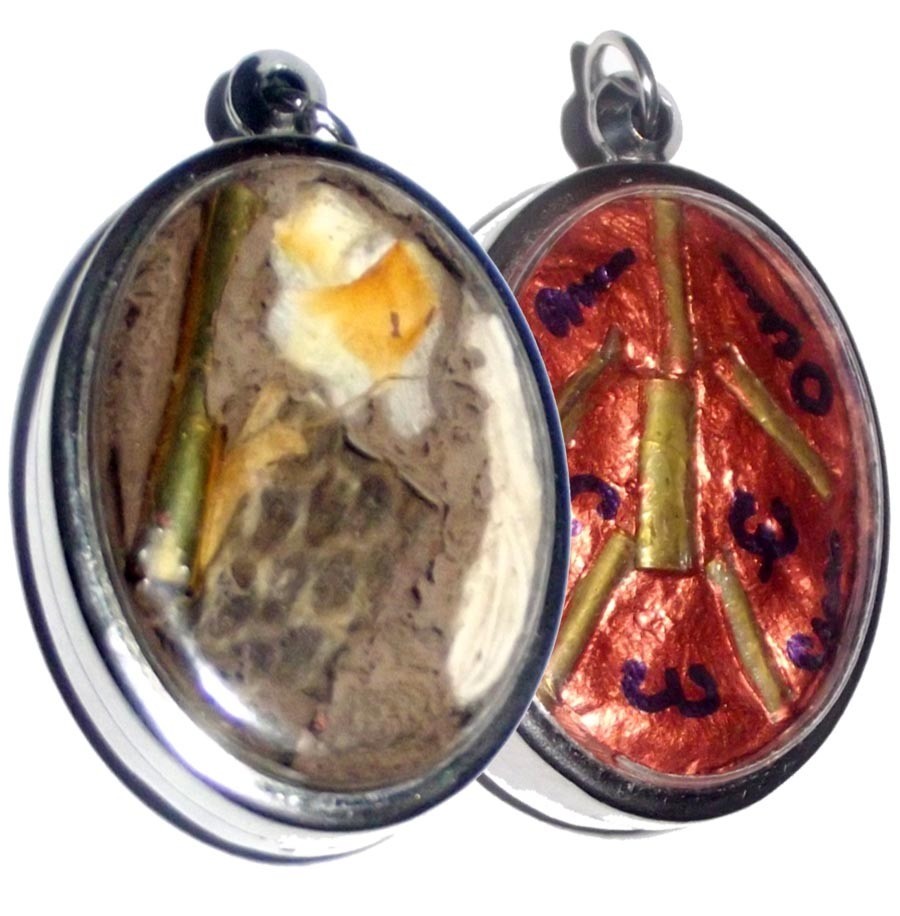 Hun Payont Hoeng Prai Kam Sa-In - Special Edition Khmer Ghost Whisperer Amulet for Gamblers &amp; Seduction - Takrut, Snake Skin, Bone, + Dok Tong Flower - Ajarn Apichai Decha