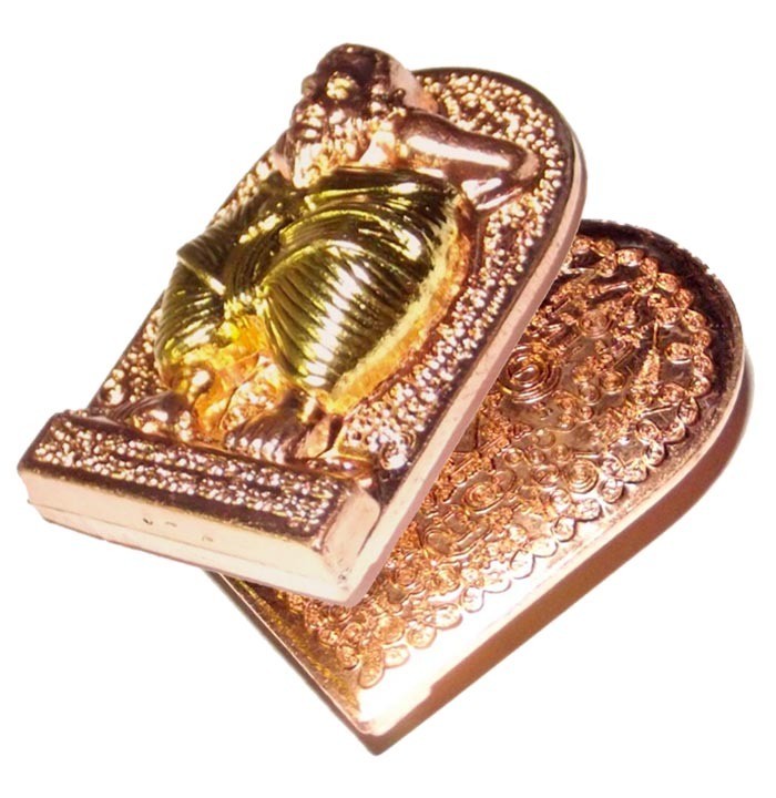 Hun Payont Dta Ba Khaw - Nuea Tong Daeng Hnaa Tong Fa Badtr (Copper + Almsbowl Brass) - &#39;Hmeun Yant&#39; Edition (1000 Yantra) 2555 BE - Por Tan Kloi