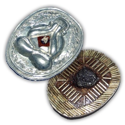 Pra Pid Ta Pokasap Nuea Rae Lek Lai Ongk Kroo with 129 Takrut, Gemstone, Relics, and Tiger Amulet by Luang Por Supoj - 199 Made