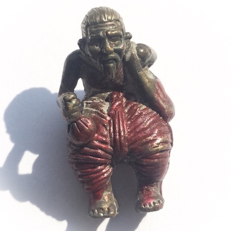 Hun Payont Por Gae Ta Ba Khaw 1st Edition 2548 BE - Nuea Nava Loha - Red Painted Pants - Por Tan Kloi Anomo - Wat Phu Khao Tong