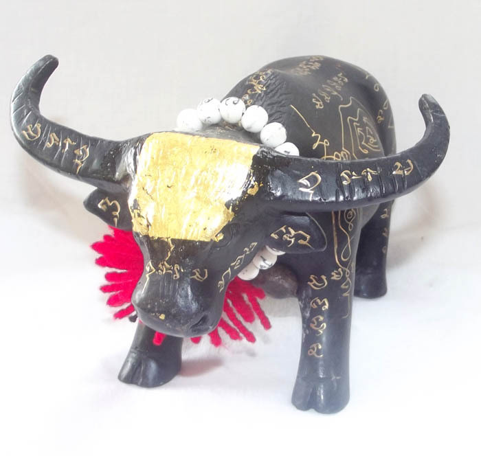 Kwai Tanu Bucha Statue (Ongk Kroo) - Anti Black Magic, &amp; Wealth - 3 Takrut - 6.5 Inch long x 4 Inch High - LP Jerd - Suan Badibat Tam Po Sethee 2555 BE