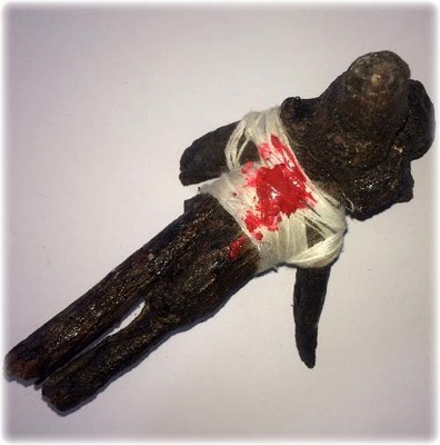 Hun Payont Mai Ga Fak Rak - Enchanted Sacred Treewood Spellbound Ghost Soldier effigy - Por Tan Kloi - Less Than 2 Dozen Made