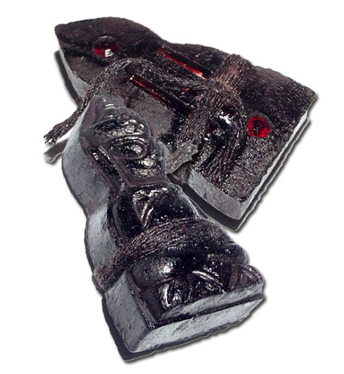Pra Ngang Maha Sanaeh Ongk Kroo Pim C - 2 Gems, 3 Takrut, Prai Oil sprayed + Sinjana Cords - Montr Paetch Payatorn Jantr Sorn Jantr Edition - Luang Phu In 2556 BE
