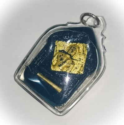 Pra Khun Phaen Prai Sopa Ongk Kroo - Blue Prai Powders 6 Takrut and Gold Leaf in Prai Oil - Luang Phu Pan - Wat Wang Pae 2555 BE