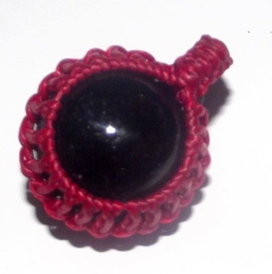 Look Om Dragon Ball (Gaew Sarapat Nerk) - Wishing Crystal (Red) - Luang Phu Bpun Tammabalo 2549 BE