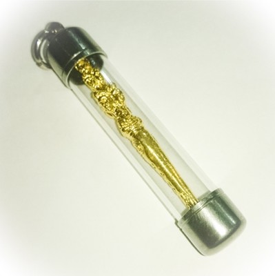 Kata Sri Maha Prohm (Brahma Sceptre) - Nuea Loha Chup Tong (Sacred Iron with Gold coating) - Luang Por Prohm (Khao Or Master) - Wat Ban Suan 2555 BE