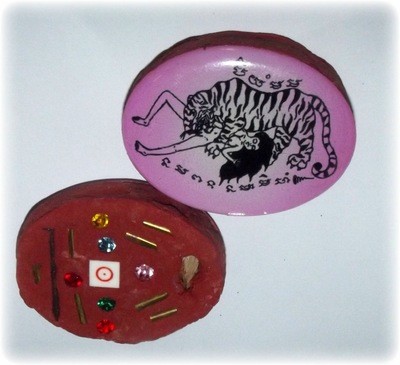 Were Tiger Bone Maha Sanaeh Amulet (Ongk Kroo) for Successful Seduction and Gambling - Ajarn Apichai Decha