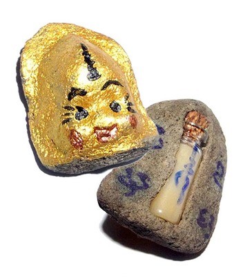 Siarn Kumarn Tong Maha Sanaeh - Kumarn Head with Prai Oil &amp; Bone Powders for Wealth, Mercy &amp; Protection - Ajarn Apichai decha