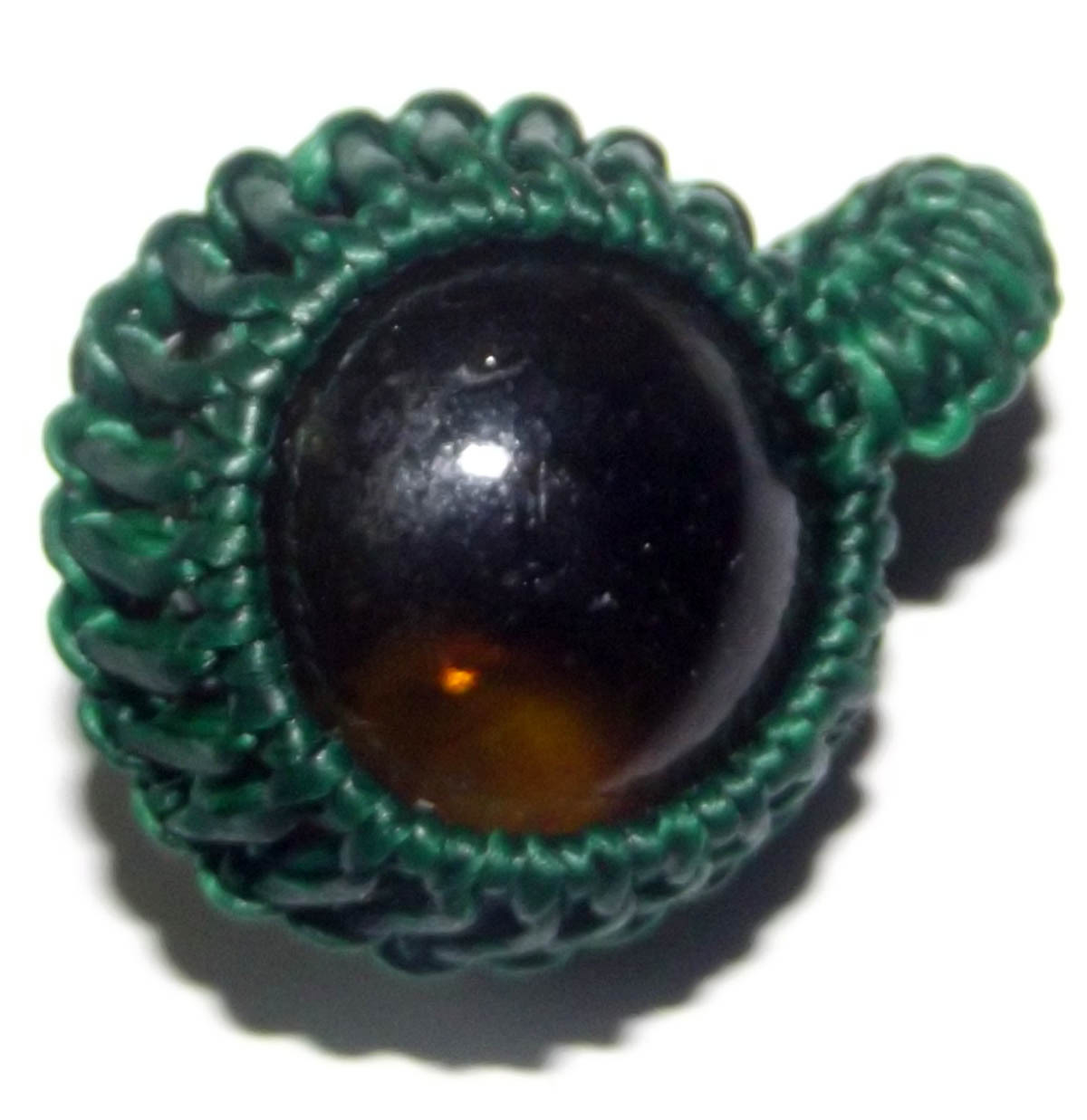 Look Om Dragon Ball (Gaew Sarapat Nerk) - Wishing Crystal (Green) - Luang Phu Bpun Tammabalo 2549 BE