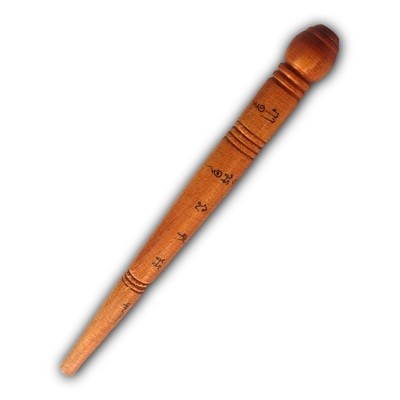 Mai Kroo Dtapot Por Gae - Magic Wand Hand Carved from Nuea Mai Koon Holy Wood - Luang Por Prohm of Wat Ban Suan