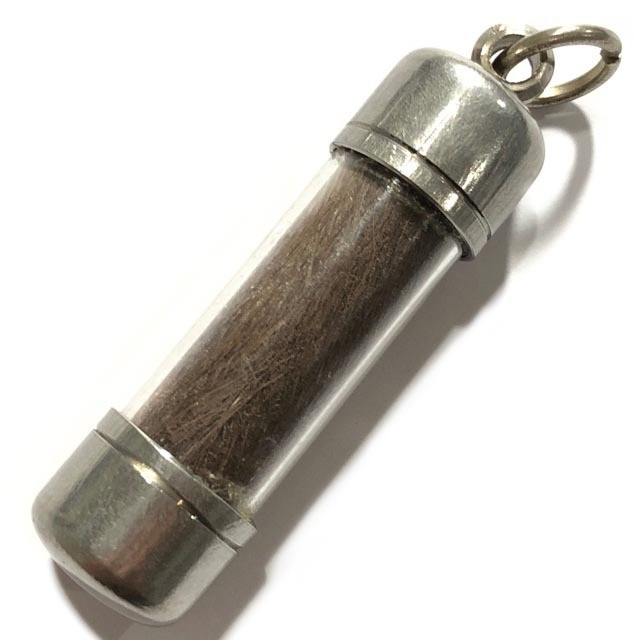 Takrut Hnang Suea Yant Maha Bao Maha Ud 3.5 Cm Tiger Wicha Gunstopper Amulet LP Yaem Wat Takian