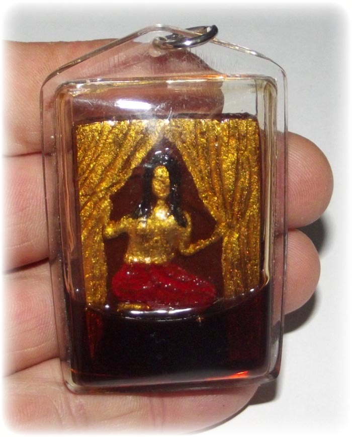 Nang Prai Mae Niyom Deva 'Ongk Kroo' - Hoeng Prai Powders, 3 Takrut in Prai Oil + Bone + Holy Wood - Ajarn Wirataep Yan Kroo Prasit