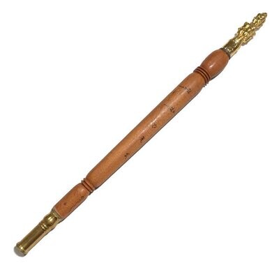 Kata Sri Maha Prohm (Brahma Wand) - Nuea Mai Saksit - Magic Wand made from Holy Wood - Luang Por Prohm (Khao Or Master) 14 Inches Long - Wat Ban Suan 2555 BE