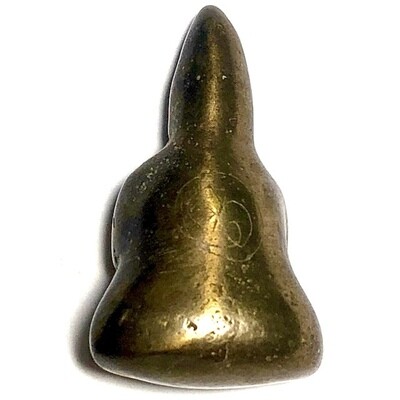 Pra Put See Tong Pla Hlai Gold-Green Lek Lai Buddha 2548 BE Hand Inscribed Luang Por Huan Wat Putai Sawan