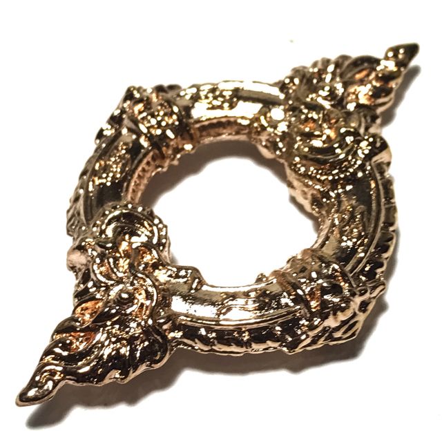 Buang Nakabat Magic Naga Sling for Gambling, Business and Banishing Black Magick - Bronze + Pink Gold Plate - Luang Por Sangkh Tong - Wat Pha Taeparaks
