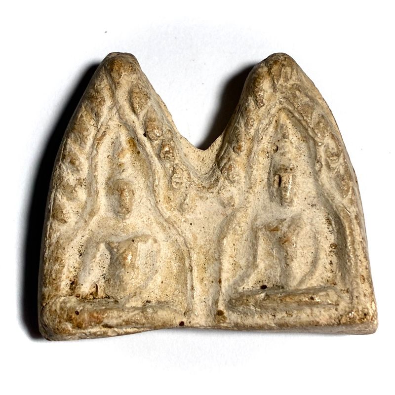 Pra Khun Phaen Pim Plai Koo 2507 BE double-twin Khun Phaen Amulet - Luang Phu Doo Wat Sakae