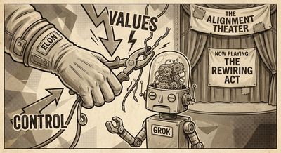 AI Alignment and Geopolitical Conlict and the Grok Billionaire Override