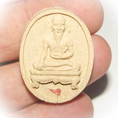 Jivaka Rishi Ayurvedic Master Buddha’s Physician Healing Amulet Gemstone Insert Luang Por Glom Wat Nong Bua