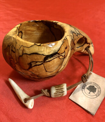 Spalted Beech Kuksa Hand Carved And Tested