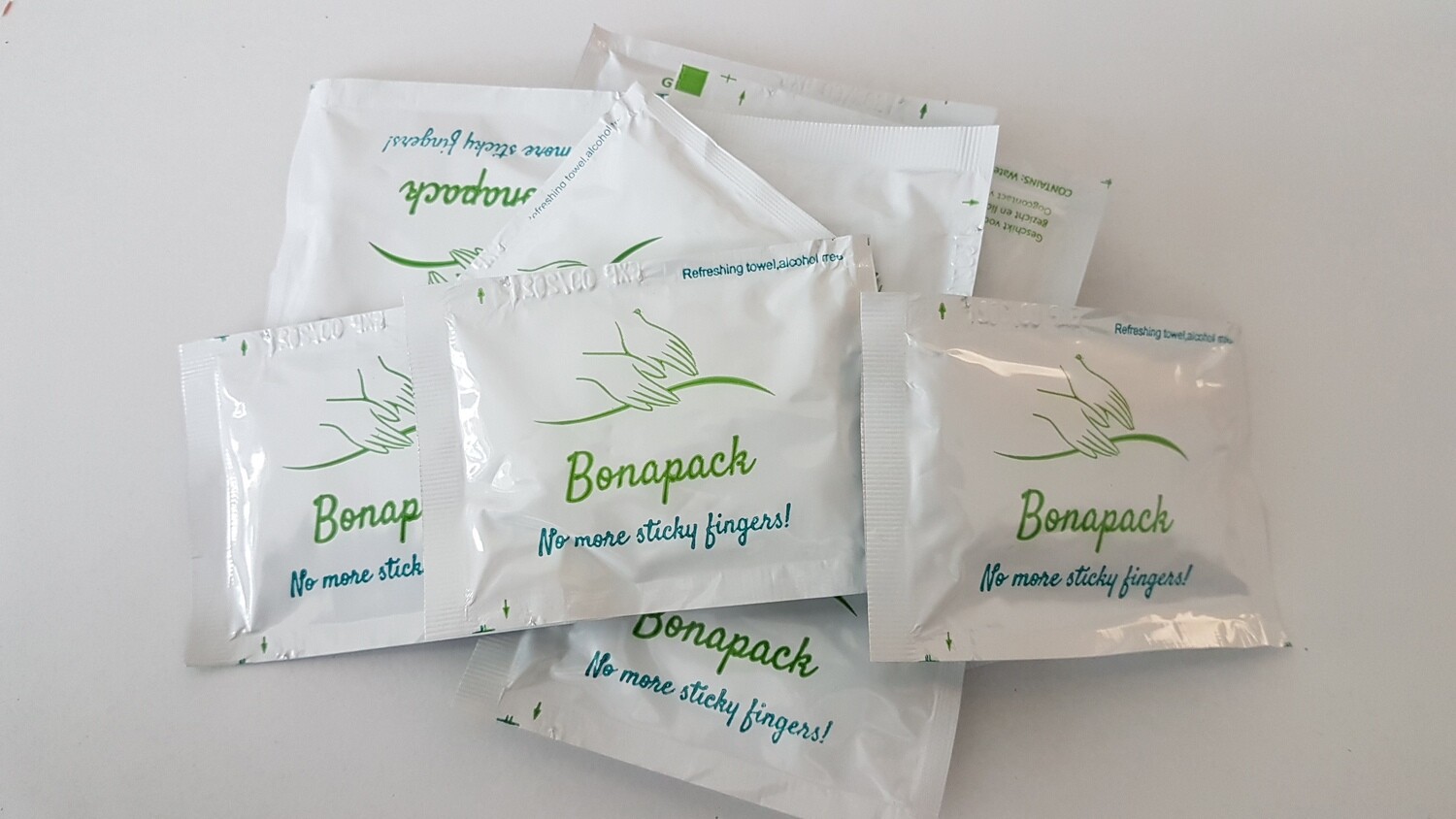 Bonapack verfrissingsdoekje 6x8cm, 1000st