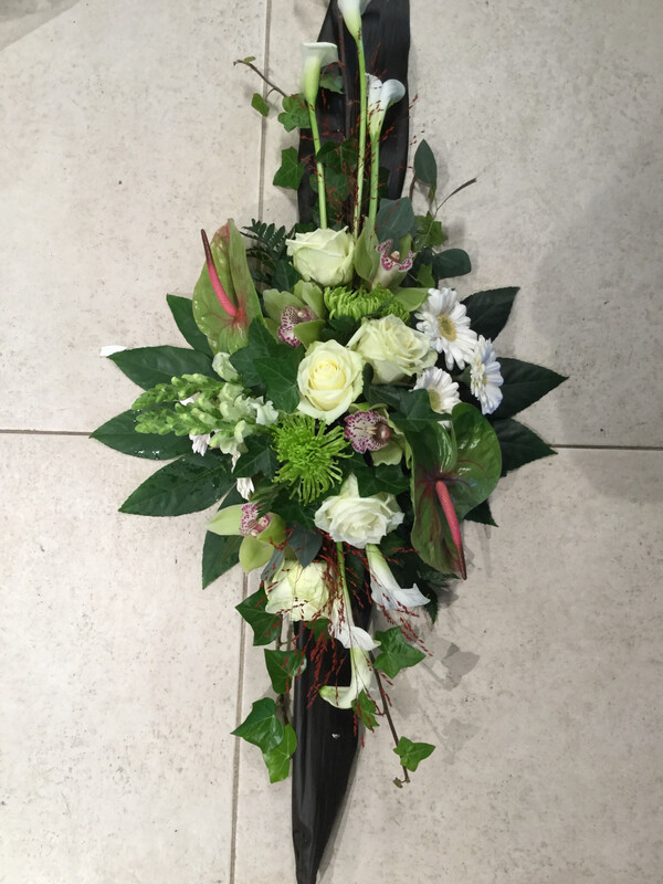 Grafstuk Met Groene Cymbidium