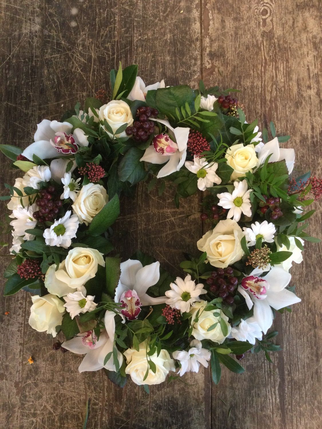 Krans paars wit (najaar/winter)