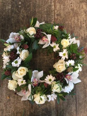 Krans paars wit (najaar/winter)