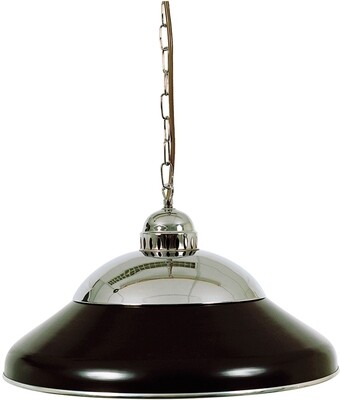 Lamp type biljart Solo 45cm. chroom/zwart
