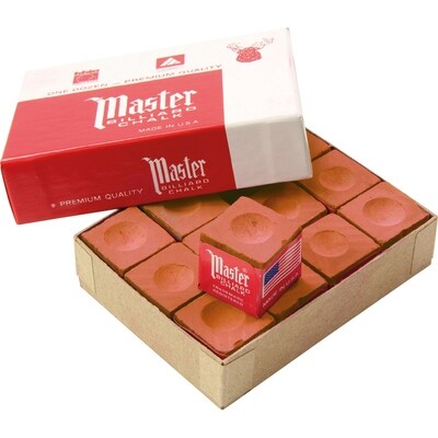 Master biljart krijt roest 12 stuks Master biljart krijt roest 12 stuks