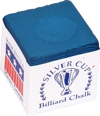 Silver Cup biljart krijt blauw (12st.) Silver Cup biljart krijt blauw (12st.)