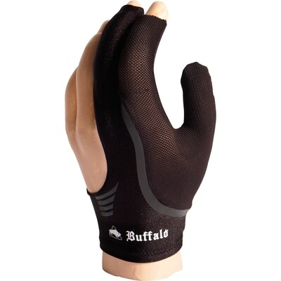 BUFFALO Reversible biljarthandschoen zwart/zwart S t/m XL BUFFALO Reversible biljarthandschoen zwart/zwart S t/m XL