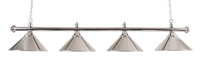 Lamp type pool met vier kappen chroom Lamp type pool met vier kappen chroom