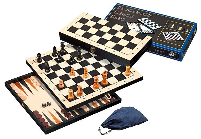 PHILOS Backgammon 3-1 set 44mm PHILOS Backgammon 3-1 set 44mm