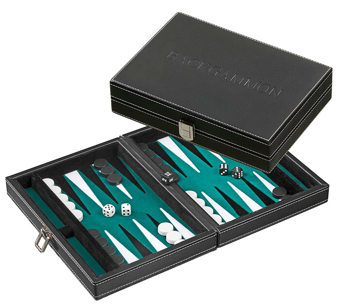 PHILOS Backgammon Tinos klein groen 23x16,5cm PHILOS Backgammon Tinos klein groen 23x16,5cm