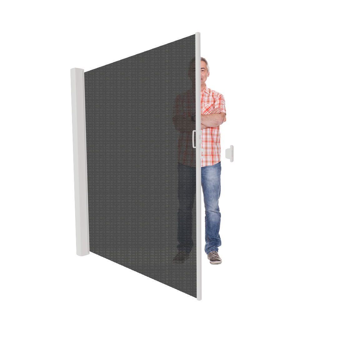 Inova uittrekbaar windscherm met zonwering vanaf 186 cm.