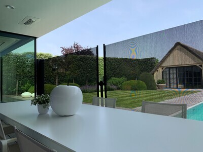 Windscherm - extra doorzichtig  ≤185 cm.