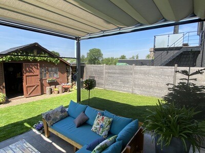 Vento oprolbaar windscherm (uitrollengte = steeds 250 cm).