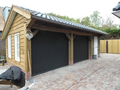 Vita windscherm verticaal oprolbaar (Soltis 86 doek).