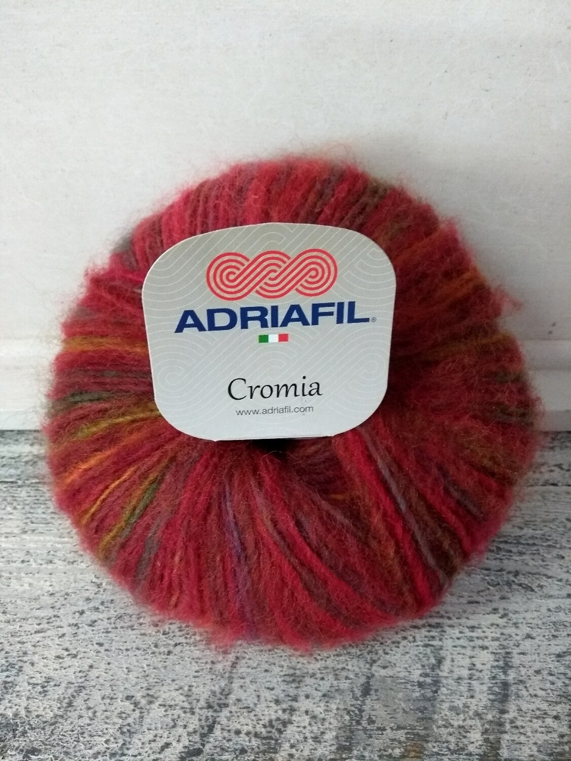 Cromia Bordeaux-oranje-groen