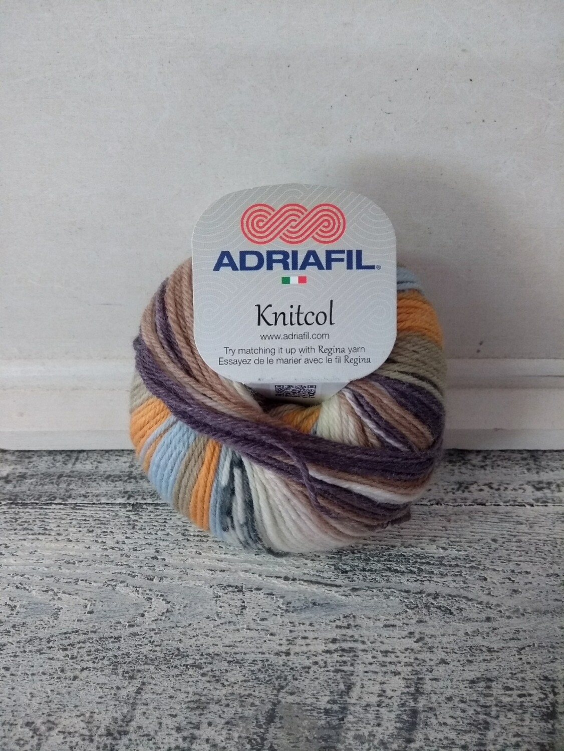 Knitcol Ecru-lila-oranje