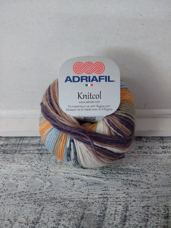 Knitcol Ecru-lila-oranje