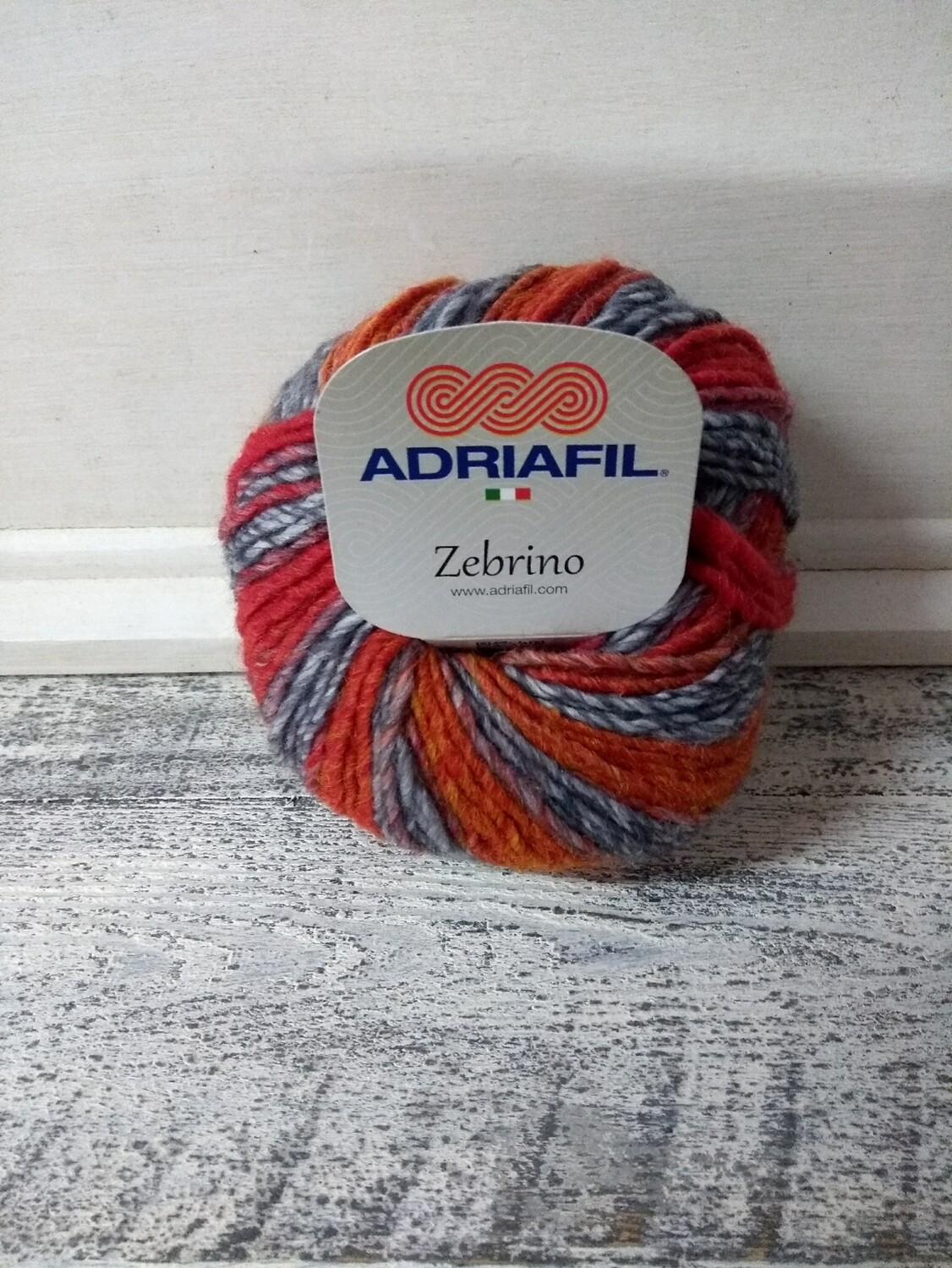 Zebrino Grijs Rood