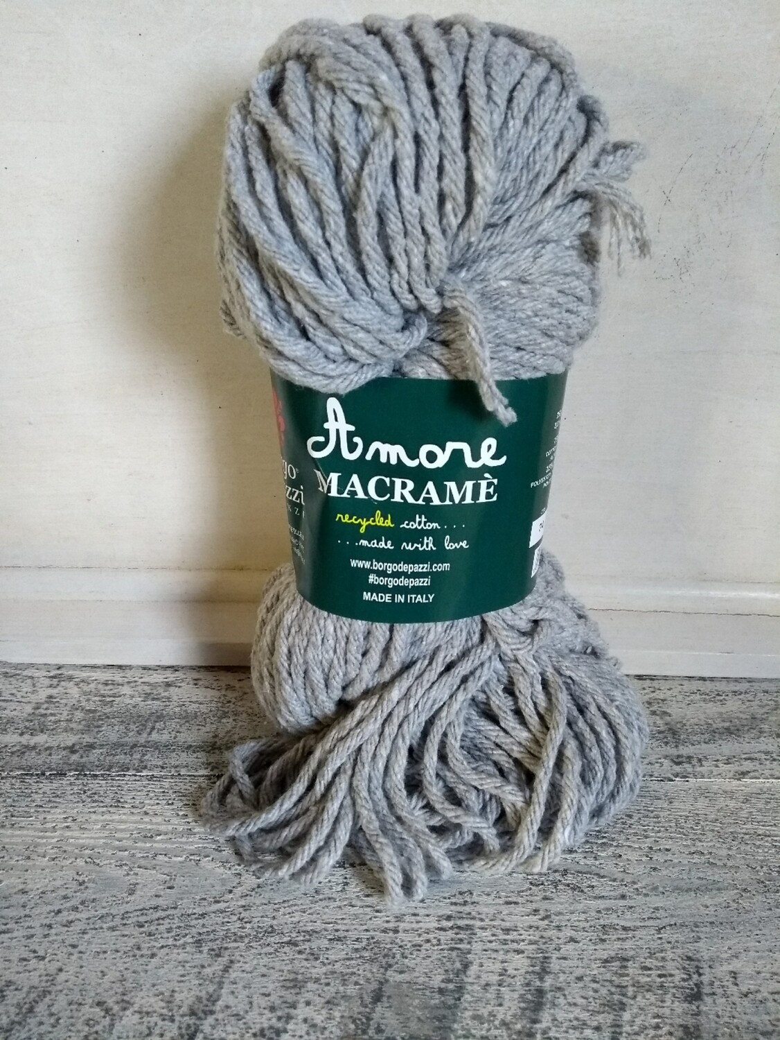 Amore Macramé Licht grijs