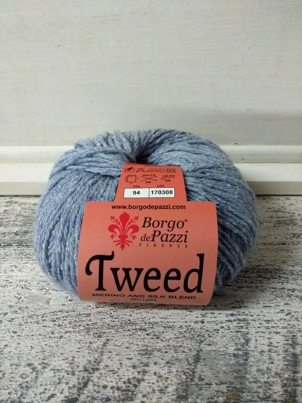 Tweed Licht blauw