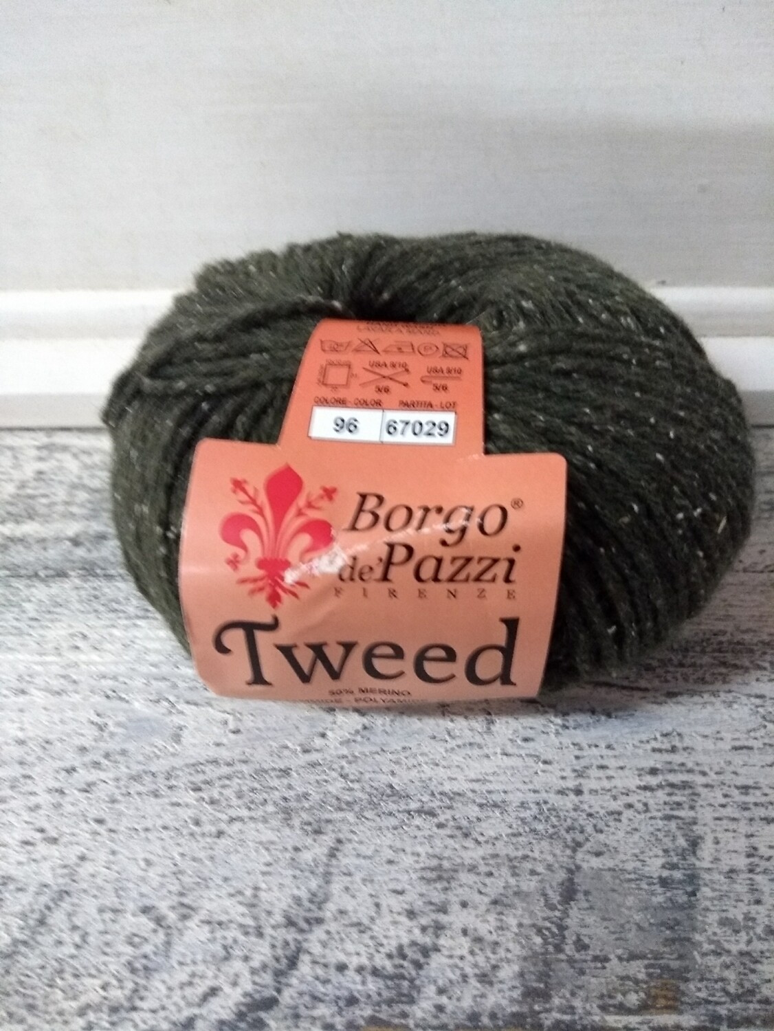 Tweed Donker groen