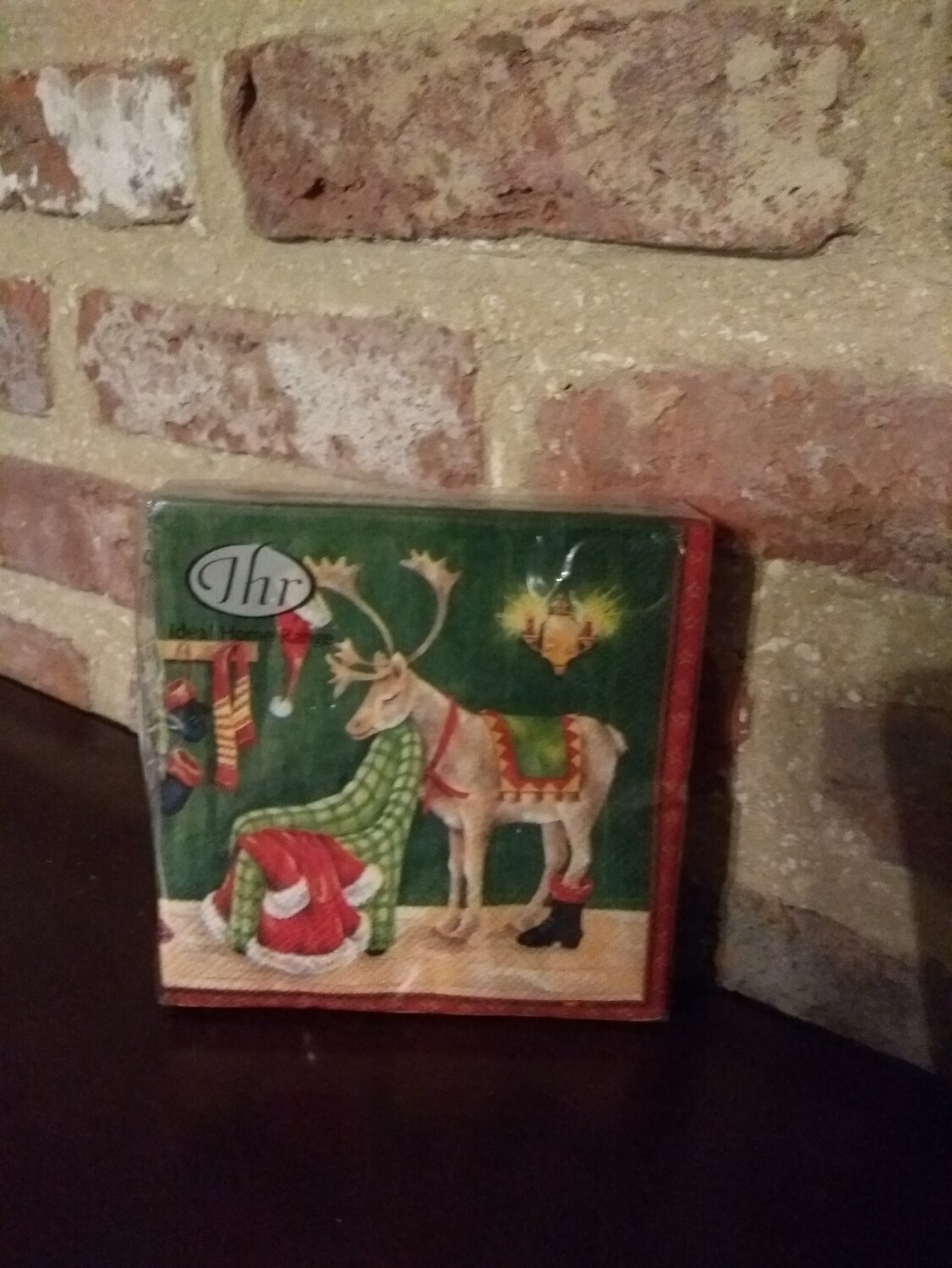 Servietten klein rendier groen